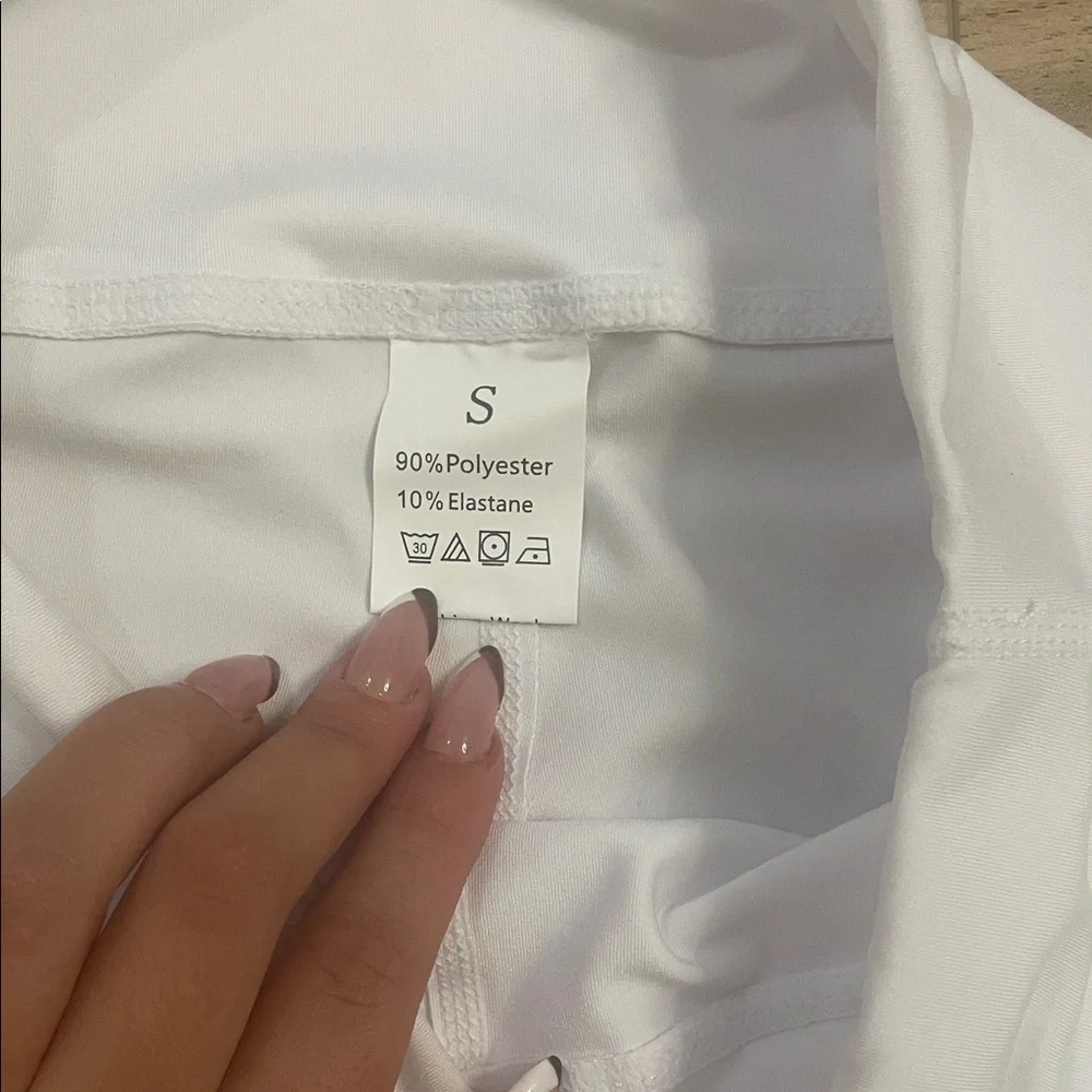 SHEIN White Flared Leggings - Picture 2 of 2